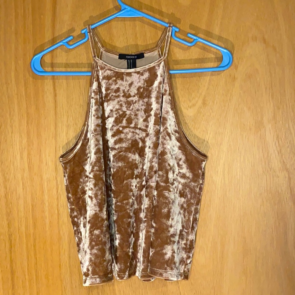 Forever21 velvet tank top